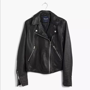 Madewell Black Leather Jacket XS
